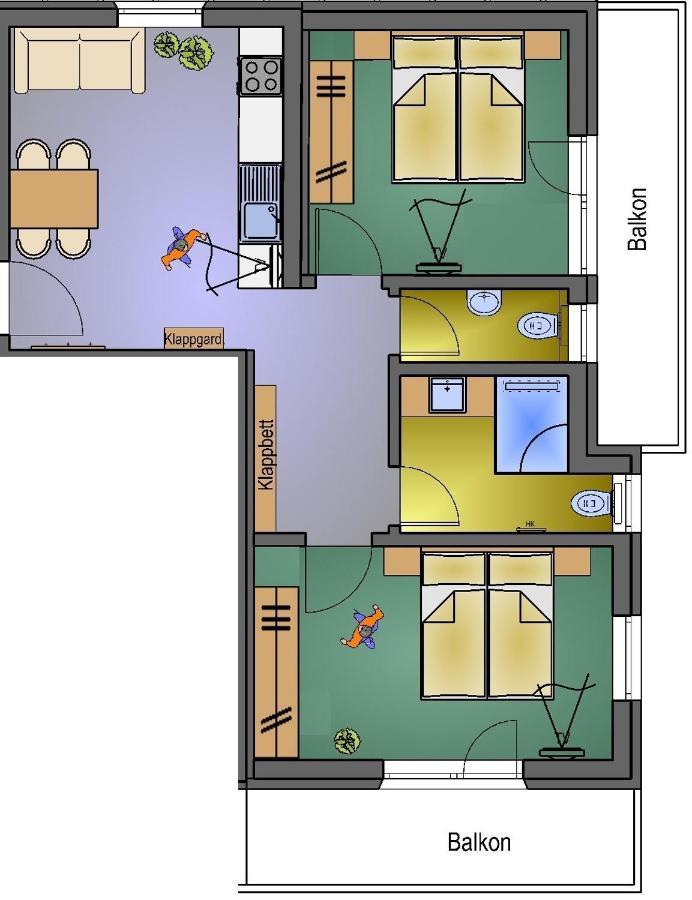 Chasa Sulai Appartements 萨姆瑙恩 外观 照片