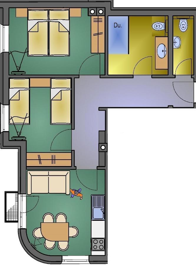 Chasa Sulai Appartements 萨姆瑙恩 外观 照片